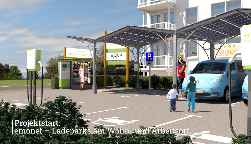 Projektstart: emonet – Ladeparks am Wohn- und Arbeitsort